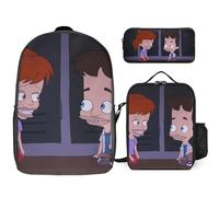 YINGD Big Mouth Backpack Study Alchemist System Transforming Bookbag with Magic Lunch Kit