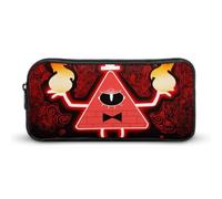 YINGD Bill Cipher Gravity Falls Pencil Case Student Pen Bag Storage Organizer Pencil Case Stationery Bag Office Supplies for Kids and Adult