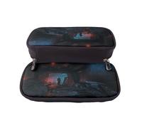 YINGD Blade Runner Black Lotus Pencil Case Lightweight PU Leather Pouch for School Office & Daily Use