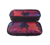 YINGD Blade Runner Black Lotus Pencil Case Stylish Brown Leather Zipper Pouch for Students Artists Professionals