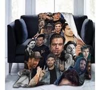 YINGD Blanket Sebastian Bucky Stan Barnes Super Soft Flannel Fleece Lightweight Throw Blankets Air Conditioning Blanket Couch Sofa Bedroom For Kids Adults