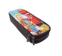 YINGD Bob The Builder Pencil Case Compact Leather Pen Holder with Interior Pockets for Organization