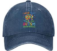 YINGD Breathable Baseball Cap I Wears Blue for Autism Awareness Cap Men Baseball Hats Cute Hats
