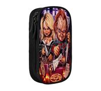 YINGD Bride of Chucky and Tiffany Big Capacity Pencil Pouch Big Capacity Waterproof and Durable Pencil Bag Pencil Case Zipper Organizer Box