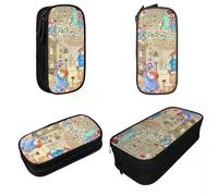 YINGD Britain Cartoon Paddington Brown Bear Pencil Cases Movie Pencil Pouch Pen Box for Student Large Storage Bags School Supplies