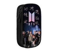 YINGD BTS Pencil Case Love Yourself Large Capacity Pen Case Double Zippers World Tour Jimin Suga V Jungkook RM Pen Bag Pencil case