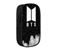 YINGD BTS Pencil Case Love Yourself Large Capacity Pen Case Double Zippers World Tour Jimin Suga V Jungkook RM Pen Bag Pencil case