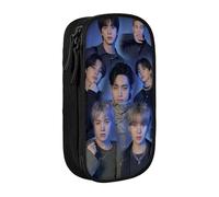 YINGD BTS Pencil Case Love Yourself Large Capacity Pen Case Double Zippers World Tour Jimin Suga V Jungkook RM Pen Bag Pencil case
