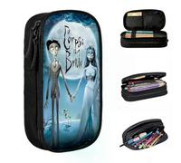 YINGD C-Corpse B-Bride Scary Movie Pencil Case Halloween Horror Queen Pen Holder Bag Big Capacity School Supplies Zipper Pencilcases