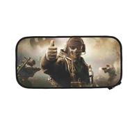 YINGD Call of Duty Modern Warfare Pencil Case, Large Capacity Pencil Pouch, Aesthetic Zipper Pencil Box, Back to School Supplies for College Student Office