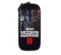 YINGD Call of Duty Modern Warfare Pencil Case, Large Capacity Pencil Pouch, Aesthetic Zipper Pencil Box, Back to School Supplies for College Student Office