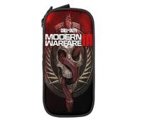 YINGD Call of Duty Modern Warfare Pencil Case, Large Capacity Pencil Pouch, Aesthetic Zipper Pencil Box, Back to School Supplies for College Student Office