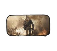 YINGD Call of Duty Modern Warfare Pencil Case, Large Capacity Pencil Pouch, Aesthetic Zipper Pencil Box, Back to School Supplies for College Student Office