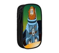 YINGD Captain Planet and The Planeteers Pencil Case for Busy Professionals - Sleek Design with 5 Pen Slots & Hidden Pocket (Custom Logo)