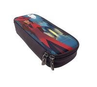 YINGD Carmen Sandiego Pencil Case Durable Synthetic Leather Bag for Artists & Professionals