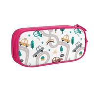 YINGD Cars Roads Pattern Pencil Pouch Pencil Bag