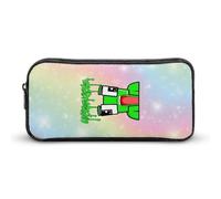 YINGD Cartoon Frog Unspeakable Pencil Case Large Capacity Pen Bag School Stationery Pouch Organizer Office Supplies Pencase