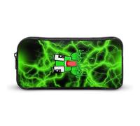 YINGD Cartoon Frog Unspeakable Pencil Case Large Capacity Pen Bag School Stationery Pouch Organizer Office Supplies Pencase