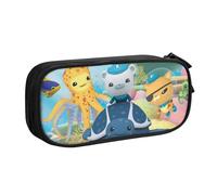 YINGD Cartoon The Octonauts Pencil Case Large Capacity Pencilcase Double-Layer Pen Bag School Stationery Pouch Organizer Office Supplies for Kids Adult
