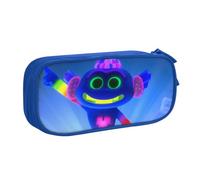 YINGD Cartoon Trolls World Tour Pencil Case Large Capacity Pencilcase Double-Layer Pen Bag School Stationery Pouch Organizer Office Supplies for Kids Adult