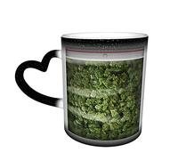 YINGD Ceramic Cup A Big Old Bag of Weed Coffee Mug Funny Color Change Travel Mug Ceramic Heat Sensitive Cup