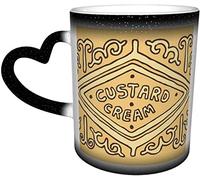 YINGD Ceramics Mug Custard Cream British Biscuit Heat Sensitive Color Changing Mug in The Sky Coffee Mugs Ceramic Cup