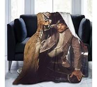 YINGD Charles Bronson Flannel Fleece Throw Blanket Queen Size All Season Super Soft Cozy Blanket for Bed Or Couch