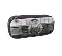 YINGD Charlie Chaplin Pencil Case Compact PU Leather Bag for Pens Pencils Cosmetics Accessories Storage