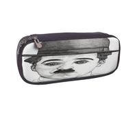 YINGD Charlie Chaplin Pencil Case Lightweight Leather Pouch for Pencils Pens & Makeup Brushes