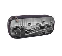 YINGD Charlie Chaplin Pencil Case Slim PU Leather Pouch for Compact Storage