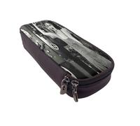 YINGD Charlie Chaplin Pencil Case Stylish PU Leather Bag for School Supplies & Small Accessories