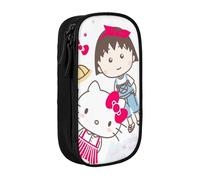 YINGD Chibi Maruko-chan Pencil Case for Emergency Kits - Durable Zipper Bag for First Aid, Pens, Flashlights (Portable)