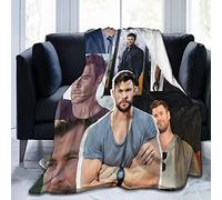 YINGD Chris Hemsworth Soft and Comfortable Warm Fleece Blankets Beach Blanket Picnic Blankets Throw Blankets