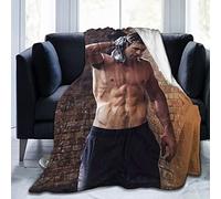 YINGD Chris Hemsworth Throw Blanket, Air-conditioning Blanket, Super Soft & Comfy Flannel Fleece Blanket, Lightweight Cozy Microfiber Anti-pilling 125CM X 100CM