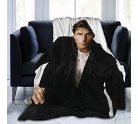 YINGD Christian Bale Blanket Flannel Blanket 3D Print Plush Blanket Bedding Decor Blanket for Living Room Bedroom Dorm Decor 125x100cm