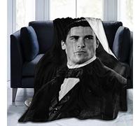 YINGD Christian Bale Throw Blanket, Air-Conditioning Blanket, Super Soft & Comfy Flannel Fleece Blanket, Lightweight Cozy Microfiber Anti-Pilling 150CM X 125CM