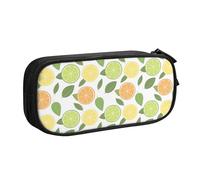 YINGD Citrus Orange Lemon Lime Pattern Pencil Pouch Pencil Bag