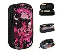 YINGD Classic Anime Helluva Boss Pencil Cases Stationery Bag Pen for Girls Boys Big Capacity Bag School Supplies Gifts Stationery