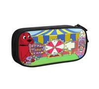 YINGD Clifford The Big Red Dog Pencil Case Extra Pen Slots Design - 8 Holders for Markers, Pencils, Brushes (Office & School Use)