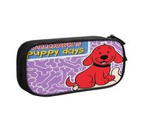 YINGD Clifford The Big Red Dog Pencil Case for Desk Organization - Compact Oxford Cloth Pouch to Declutter Workspaces, Drawers