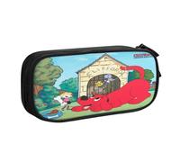 YINGD Clifford The Big Red Dog Pencil Case Gift Set with Custom Print - Lightweight Oxford Fabric for Students, Travelers, Professionals