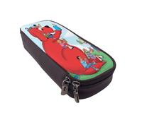 YINGD Clifford The Big Red Dog Pencil Case Multi-Purpose Leather Pouch for Writing Tools Cosmetics Small Items