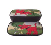 YINGD Clifford The Big Red Dog Pencil Case Water-Resistant Brown Pen Holder for School & Office Supplies