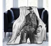 YINGD Clint Eastwood Flannel Fleece Throw Blanket Queen Size All Season Super Soft Cozy Blanket for Bed or Couch