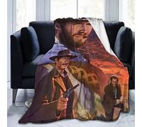 YINGD Clint Eastwood Flannel Fleece Throw Blanket Queen Size All Season Super Soft Cozy Blanket for Bed or Couch