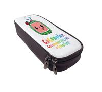 YINGD CoComelon Pencil Case Travel-Ready PU Leather Pen Holder for Students & Professionals