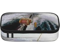 YINGD Coffee Cup and Coffee Beans Pencil Case Large Capacity Pen Bag,Simple Durable Multifunctional Pencil Bagsuitable for Teens Boys Girls Students A