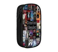 YINGD Collection Stephen King Pencil Box Multipurpose Pencil Case Cute Pouch Holder Box Game Pen Pouch Bag Organize for Home Office