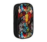 YINGD Collection Stephen King Pencil Box Multipurpose Pencil Case Cute Pouch Holder Box Game Pen Pouch Bag Organize for Home Office