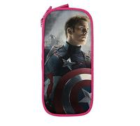 YINGD Color Captain America Big Capacity Pencil Case, Large Pen Organizer, Back to School Supplies for Kids Girls Boys St